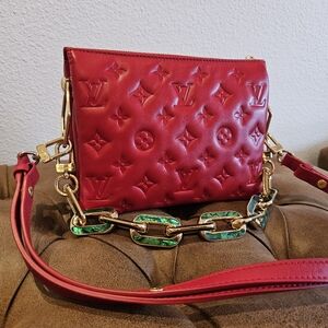 Louis Vuitton Coussin BB with Green Mother Of Pearl Chain